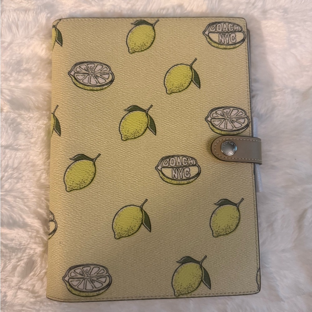 Coach Lemon Patterned Notebook Cover